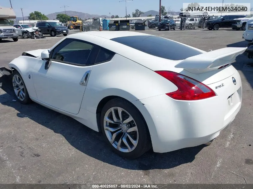 2014 Nissan 370Z VIN: JN1AZ4EH9EM634040 Lot: 40025857