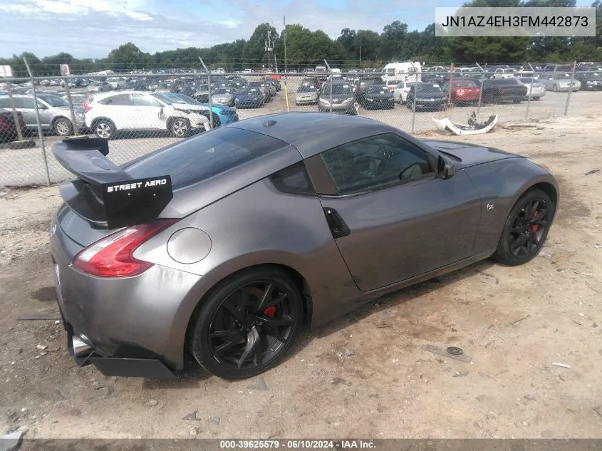 2015 Nissan 370Z Sport Tech VIN: JN1AZ4EH3FM442873 Lot: 39625579