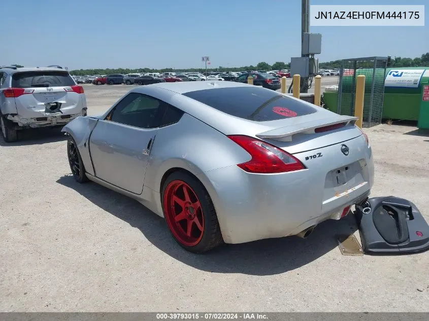 2015 Nissan 370Z Nismo/Nismo Tech/Sport/Sport Tech/Touring VIN: JN1AZ4EH0FM444175 Lot: 39793015