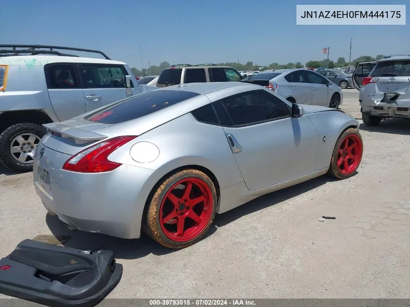 2015 Nissan 370Z Nismo/Nismo Tech/Sport/Sport Tech/Touring VIN: JN1AZ4EH0FM444175 Lot: 39793015