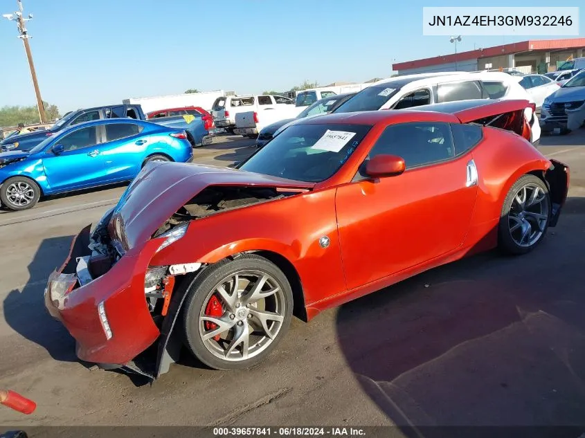 2016 Nissan 370Z Sport Tech VIN: JN1AZ4EH3GM932246 Lot: 39657841