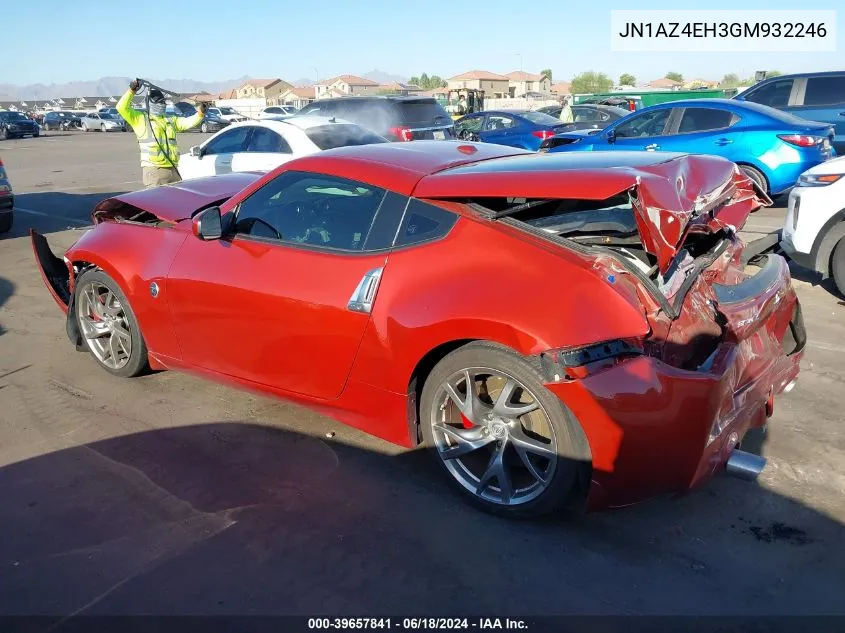 JN1AZ4EH3GM932246 2016 Nissan 370Z Sport Tech