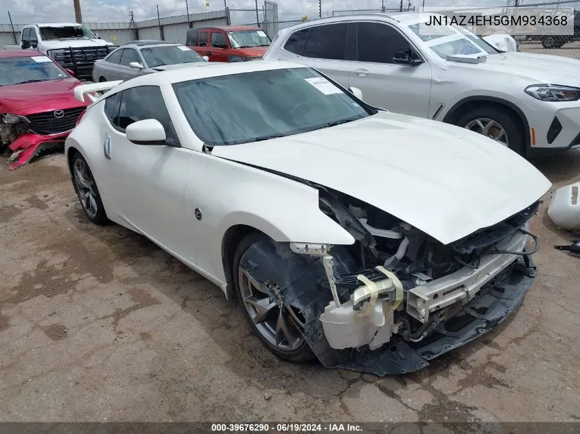 2016 Nissan 370Z Sport VIN: JN1AZ4EH5GM934368 Lot: 39676290