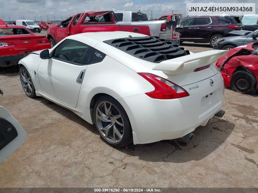 JN1AZ4EH5GM934368 2016 Nissan 370Z Sport