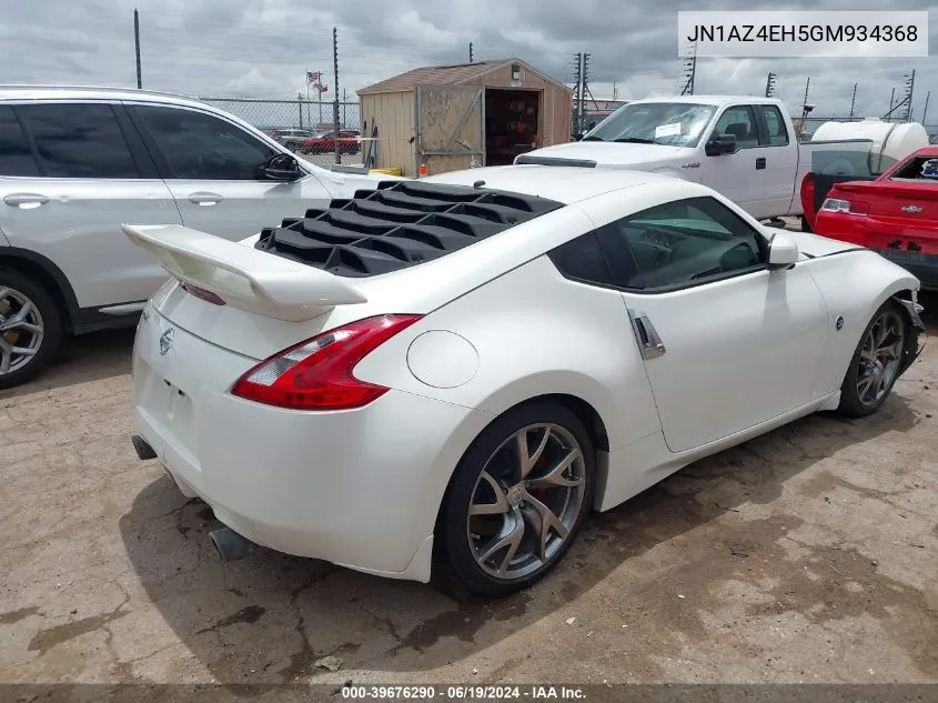 JN1AZ4EH5GM934368 2016 Nissan 370Z Sport