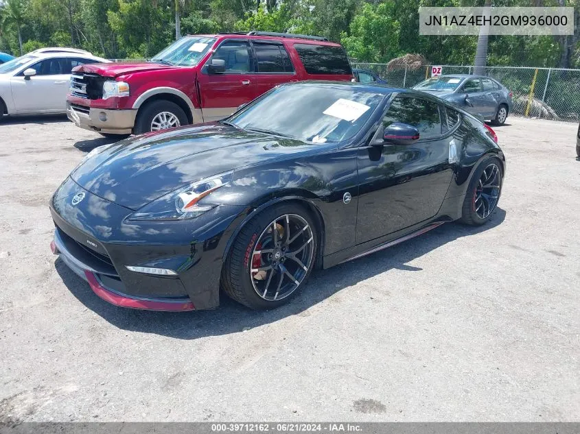 JN1AZ4EH2GM936000 2016 Nissan 370Z Nismo Tech