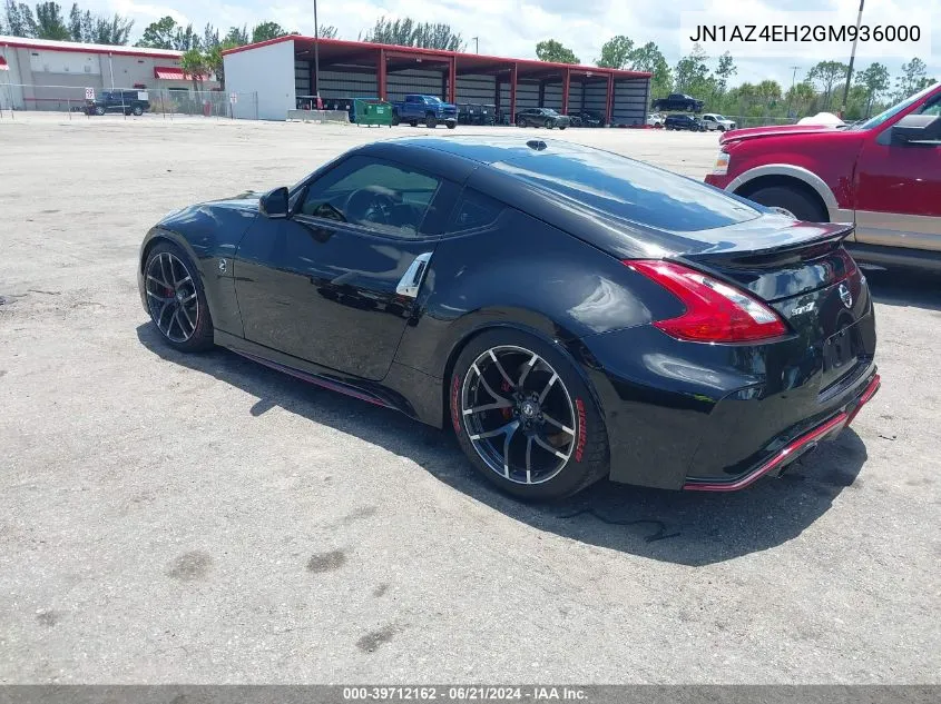 JN1AZ4EH2GM936000 2016 Nissan 370Z Nismo Tech