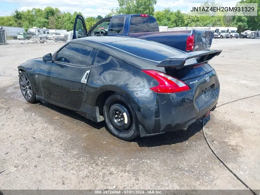 2016 Nissan 370Z VIN: JN1AZ4EH2GM931329 Lot: 39724068