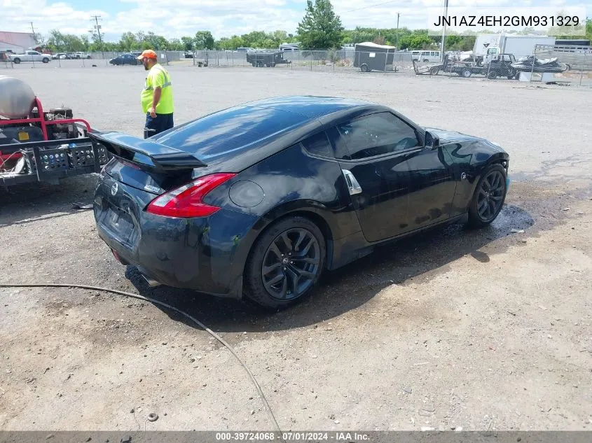 2016 Nissan 370Z VIN: JN1AZ4EH2GM931329 Lot: 39724068