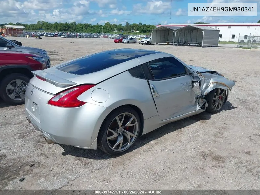 2016 Nissan 370Z Sport VIN: JN1AZ4EH9GM930341 Lot: 39742751