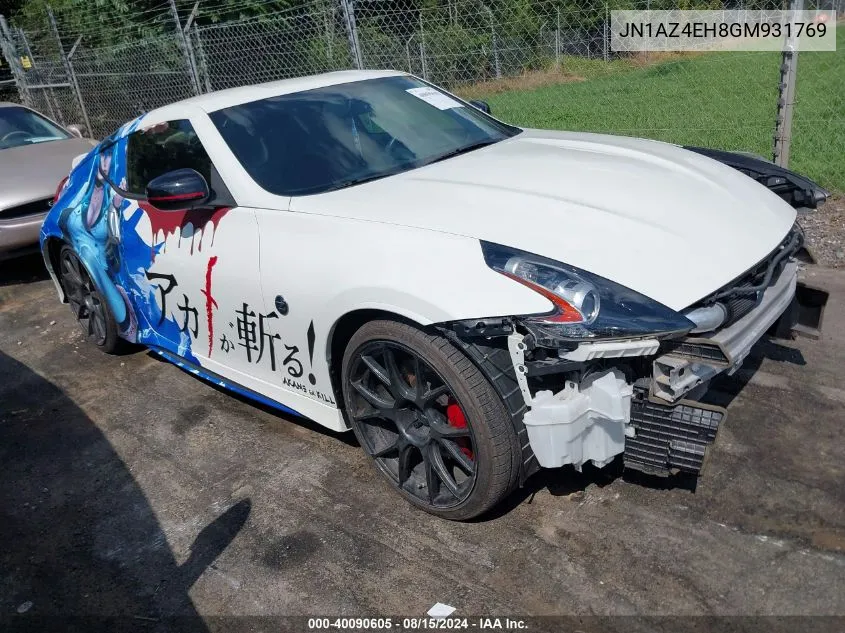 JN1AZ4EH8GM931769 2016 Nissan 370Z Nismo Tech