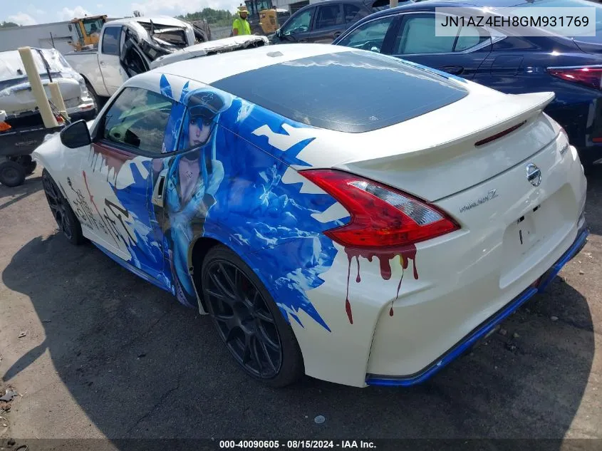 JN1AZ4EH8GM931769 2016 Nissan 370Z Nismo Tech