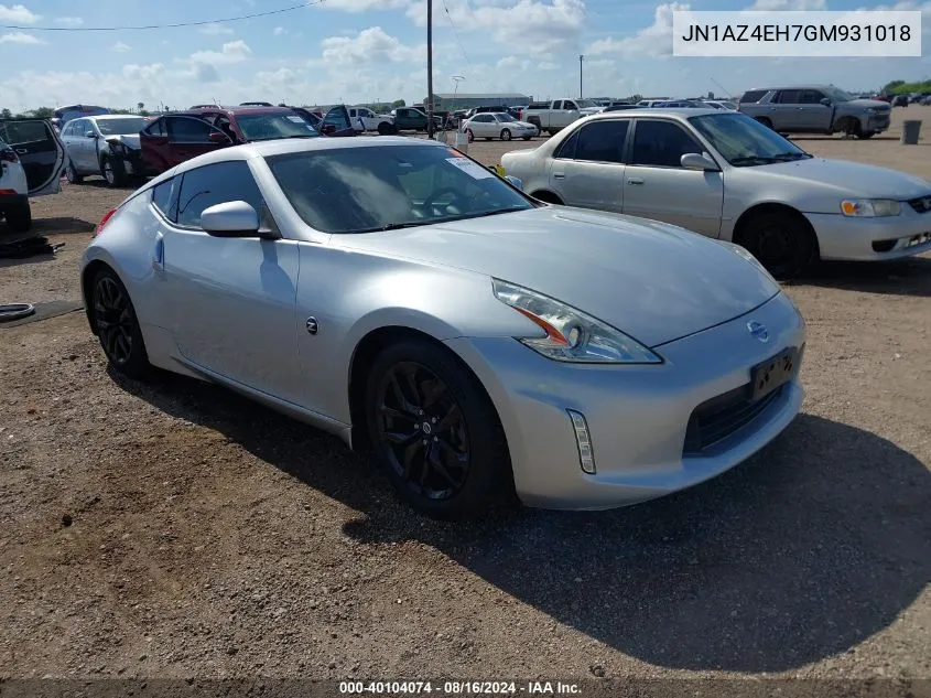 JN1AZ4EH7GM931018 2016 Nissan 370Z Tour/Spt/Tech/Nismo/Tech