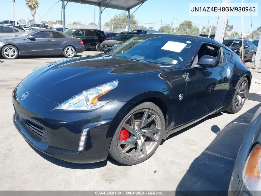 JN1AZ4EH8GM930945 2016 Nissan 370Z Sport