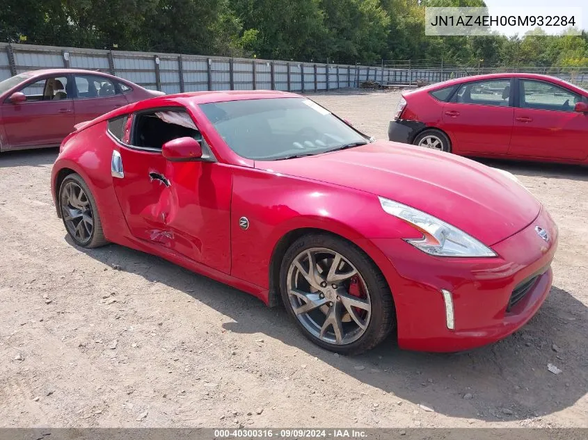 2016 Nissan 370Z Sport VIN: JN1AZ4EH0GM932284 Lot: 40300316