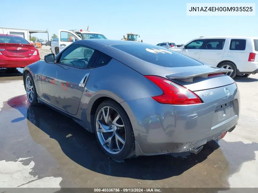 2016 Nissan 370Z Sport VIN: JN1AZ4EH0GM935525 Lot: 40336756