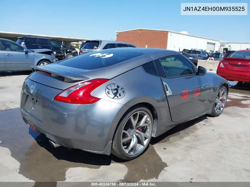 2016 Nissan 370Z Sport VIN: JN1AZ4EH0GM935525 Lot: 40336756