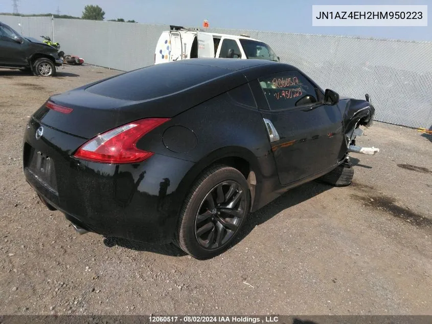 2017 Nissan 370Z VIN: JN1AZ4EH2HM950223 Lot: 12060517