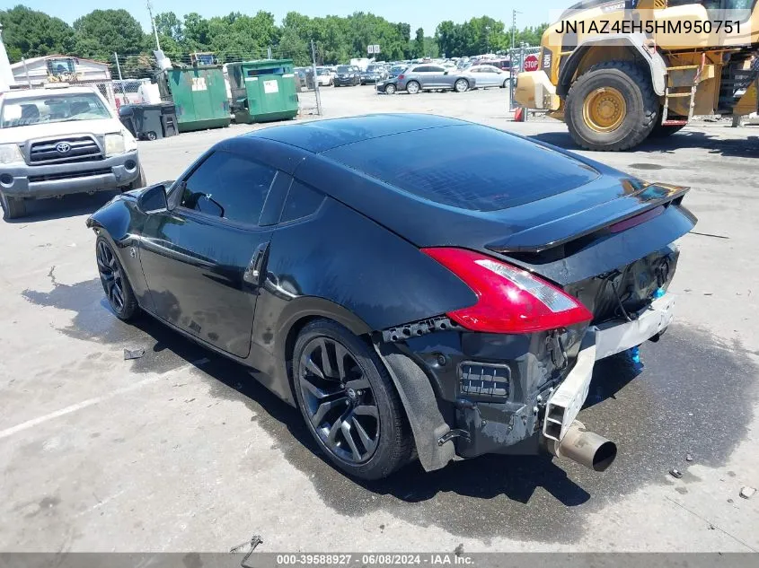 2017 Nissan 370Z Nismo/Nismo Tech/Sport/Sport Tech/Touring VIN: JN1AZ4EH5HM950751 Lot: 39588927