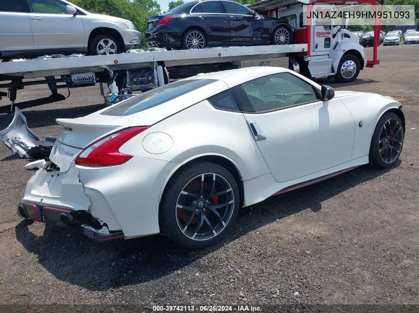 JN1AZ4EH9HM951093 2017 Nissan 370Z Nismo Tech