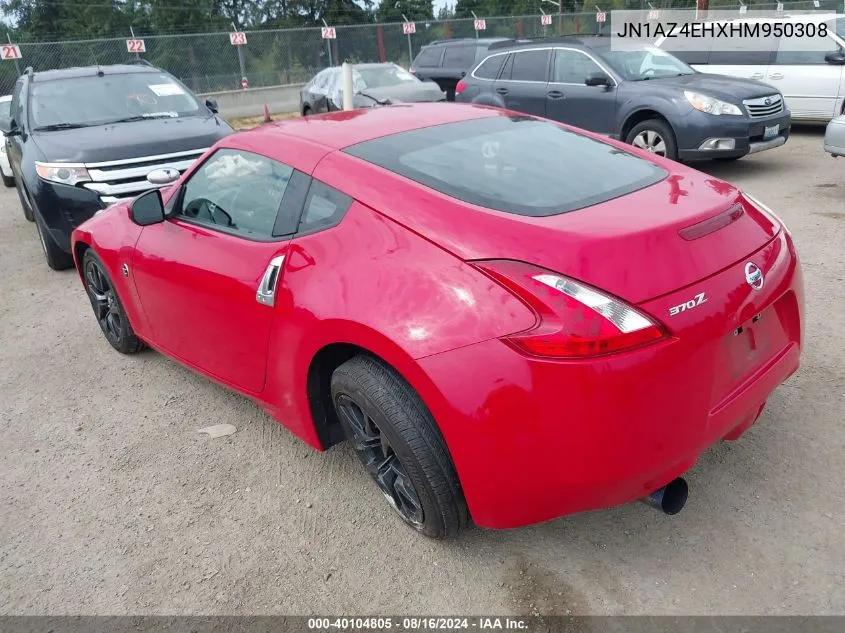 2017 Nissan 370Z Nismo/Nismo Tech/Sport/Sport Tech/Touring VIN: JN1AZ4EHXHM950308 Lot: 40104805