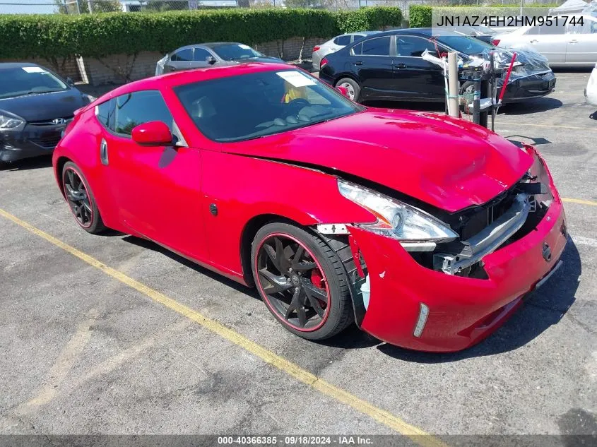 2017 Nissan 370Z Sport VIN: JN1AZ4EH2HM951744 Lot: 40366385