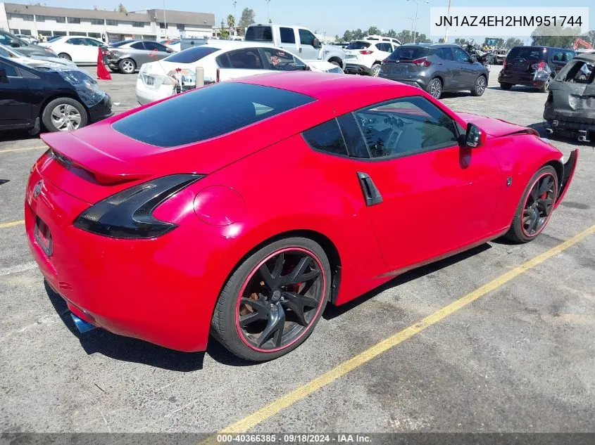 2017 Nissan 370Z Sport VIN: JN1AZ4EH2HM951744 Lot: 40366385