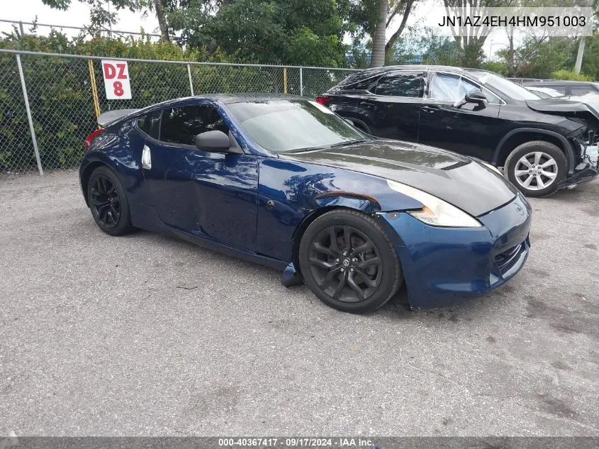 2017 Nissan 370Z Tour/Spt/Tech/Nismo/Tech VIN: JN1AZ4EH4HM951003 Lot: 40367417