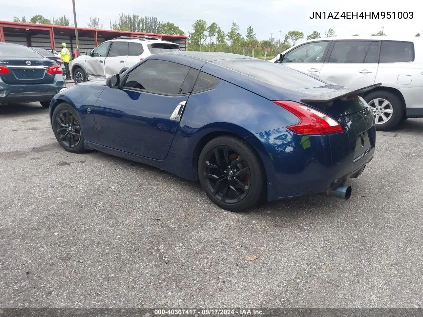 JN1AZ4EH4HM951003 2017 Nissan 370Z Tour/Spt/Tech/Nismo/Tech