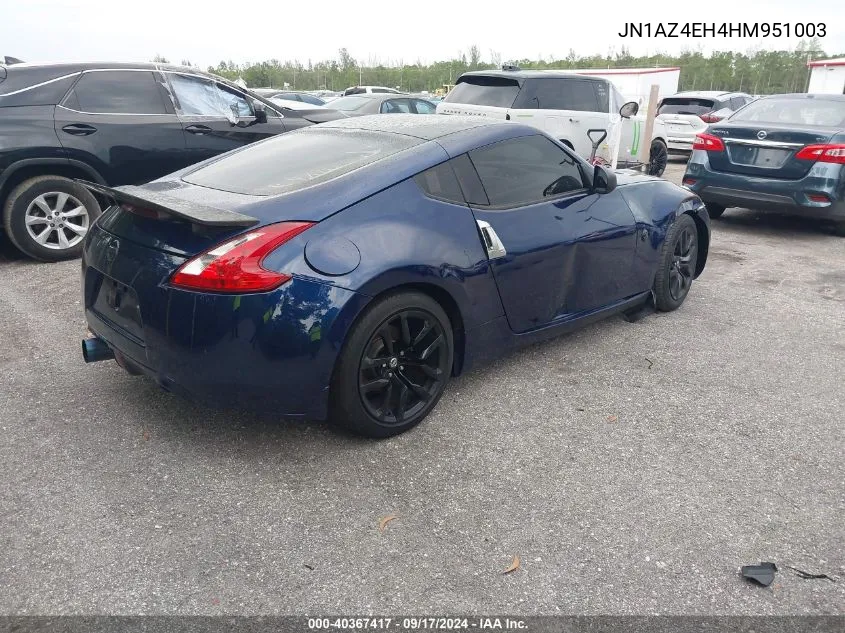 JN1AZ4EH4HM951003 2017 Nissan 370Z Tour/Spt/Tech/Nismo/Tech