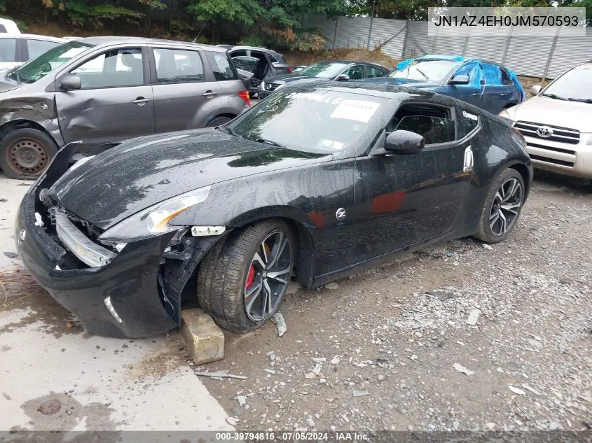 2018 Nissan 370Z VIN: JN1AZ4EH0JM570593 Lot: 39794815