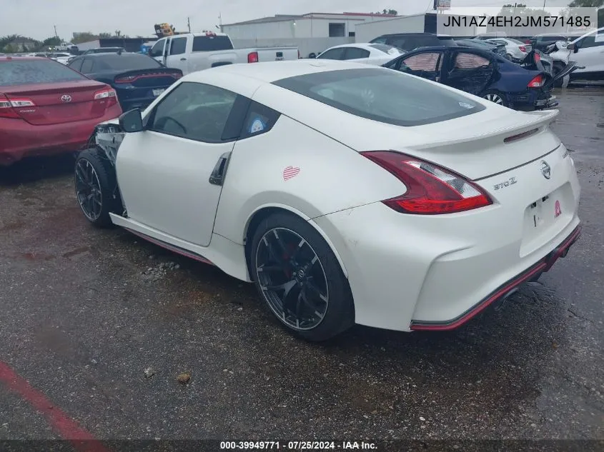 2018 Nissan 370Z Nismo Tech VIN: JN1AZ4EH2JM571485 Lot: 39949771