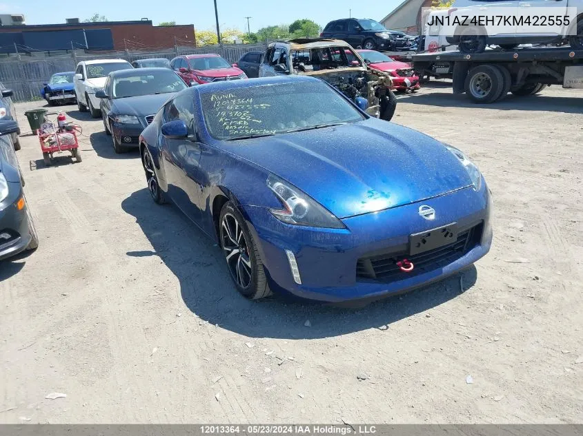 2019 Nissan 370Z VIN: JN1AZ4EH7KM422555 Lot: 12013364