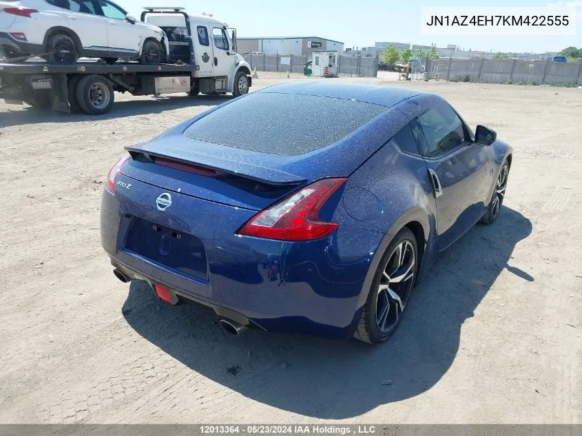 2019 Nissan 370Z VIN: JN1AZ4EH7KM422555 Lot: 12013364