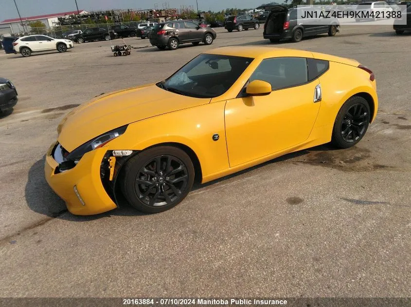 2019 Nissan 370Z VIN: JN1AZ4EH9KM421388 Lot: 20163884