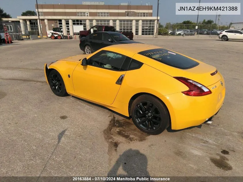 2019 Nissan 370Z VIN: JN1AZ4EH9KM421388 Lot: 20163884