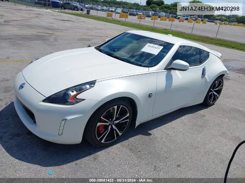 JN1AZ4EH3KM420298 2019 Nissan 370Z Sport Touring