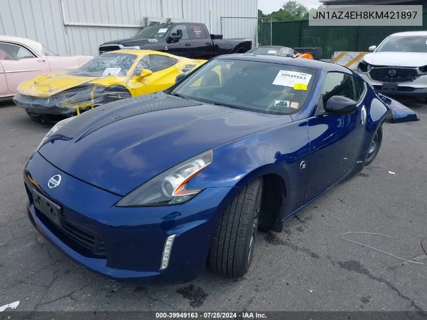 2019 Nissan 370Z VIN: JN1AZ4EH8KM421897 Lot: 39949163