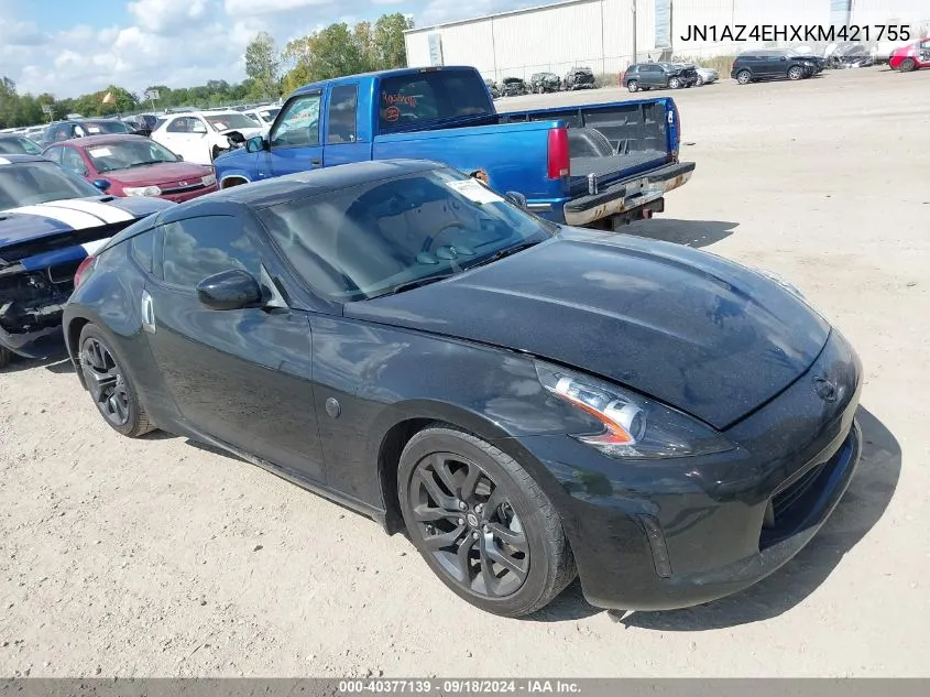 2019 Nissan 370Z VIN: JN1AZ4EHXKM421755 Lot: 40377139