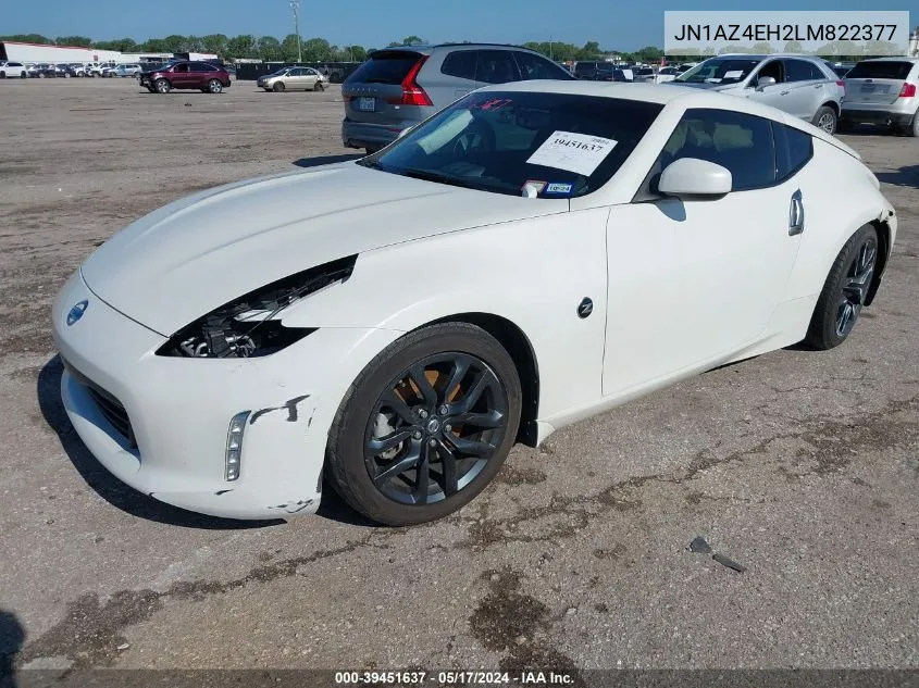 2020 Nissan 370Z 7-Speed Automatic VIN: JN1AZ4EH2LM822377 Lot: 39451637