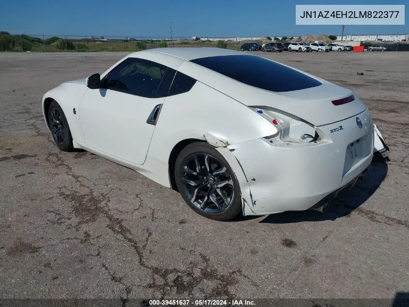 2020 Nissan 370Z 7-Speed Automatic VIN: JN1AZ4EH2LM822377 Lot: 39451637