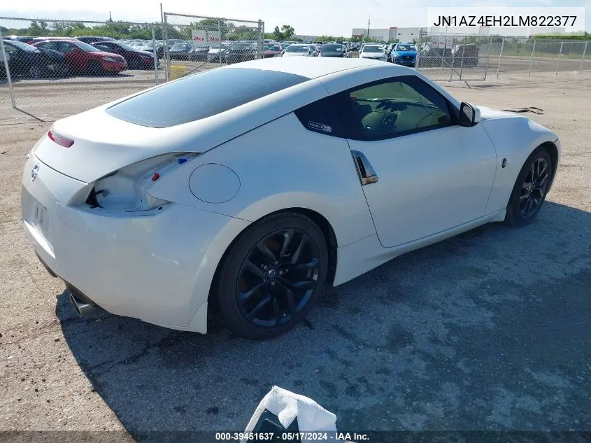 2020 Nissan 370Z 7-Speed Automatic VIN: JN1AZ4EH2LM822377 Lot: 39451637