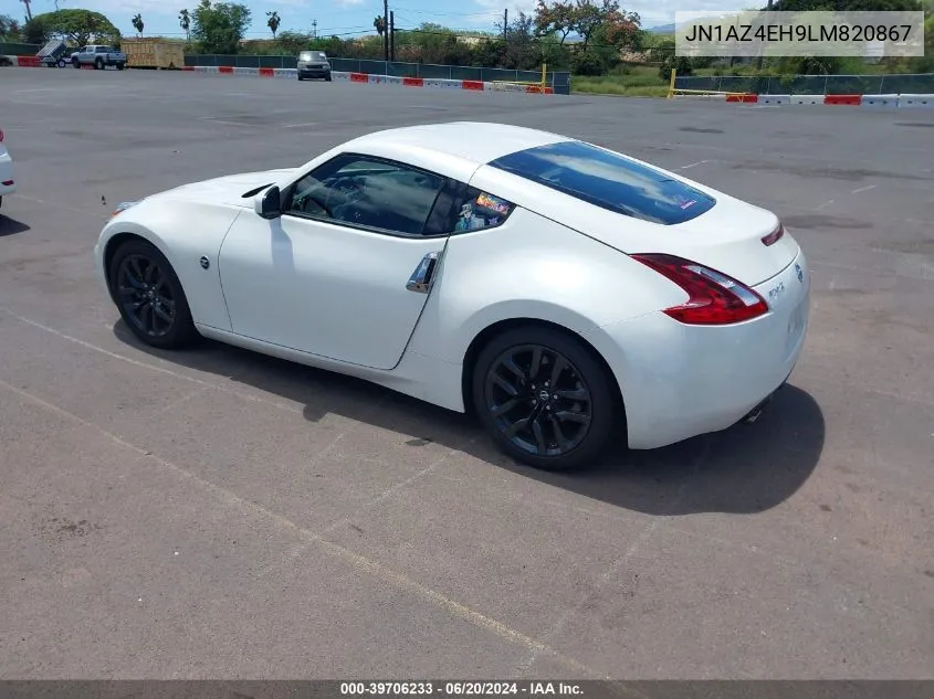 2020 Nissan 370Z 7-Speed Automatic VIN: JN1AZ4EH9LM820867 Lot: 39706233