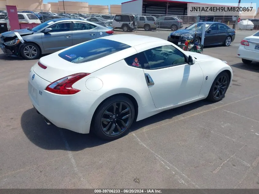 2020 Nissan 370Z 7-Speed Automatic VIN: JN1AZ4EH9LM820867 Lot: 39706233