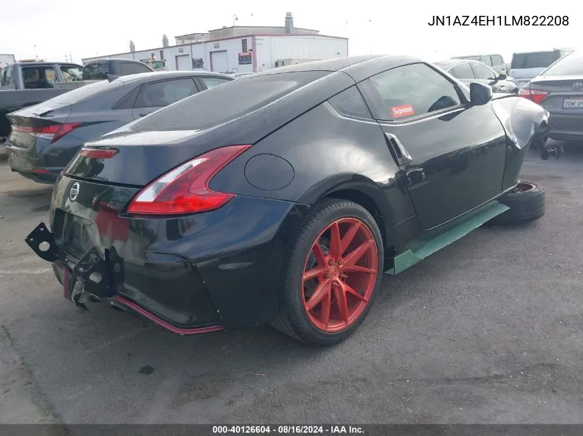 2020 Nissan 370Z Base 6-Speed Manual VIN: JN1AZ4EH1LM822208 Lot: 40126604