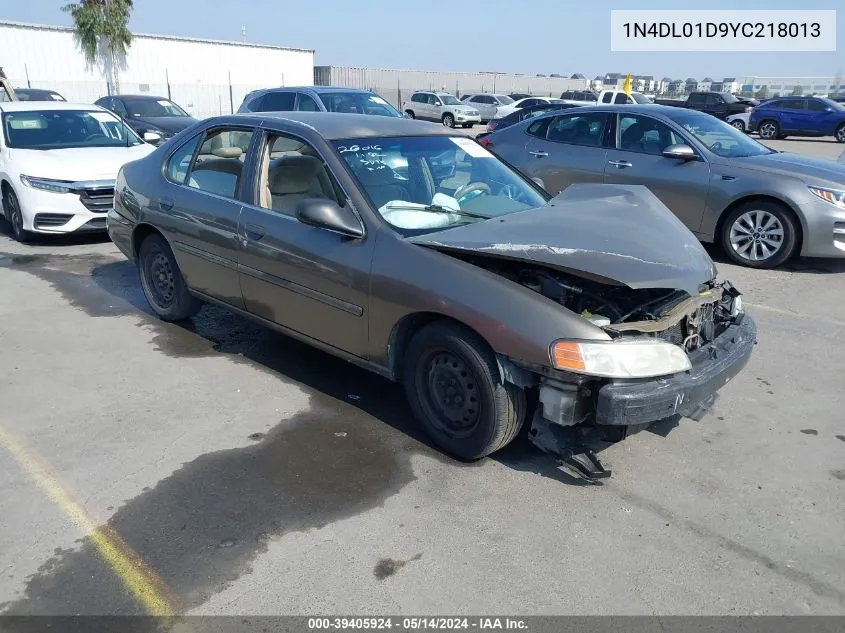 1N4DL01D9YC218013 2000 Nissan Altima Gle/Gxe/Se/Xe