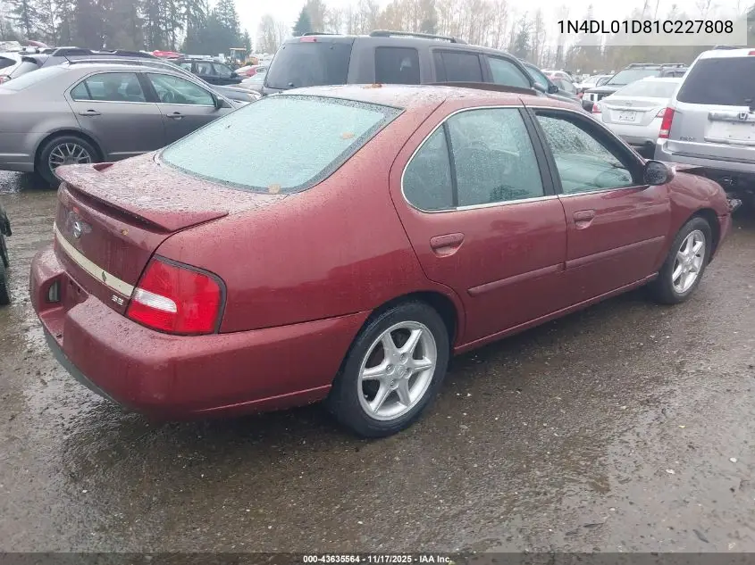 1N4DL01D81C227808 2001 Nissan Altima Se