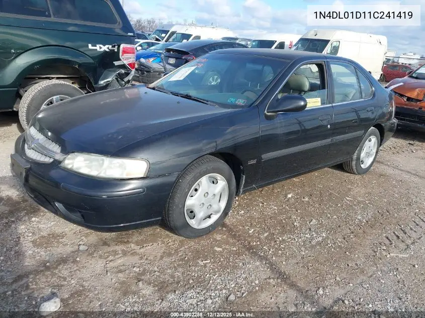 1N4DL01D11C241419 2001 Nissan Altima Gxe