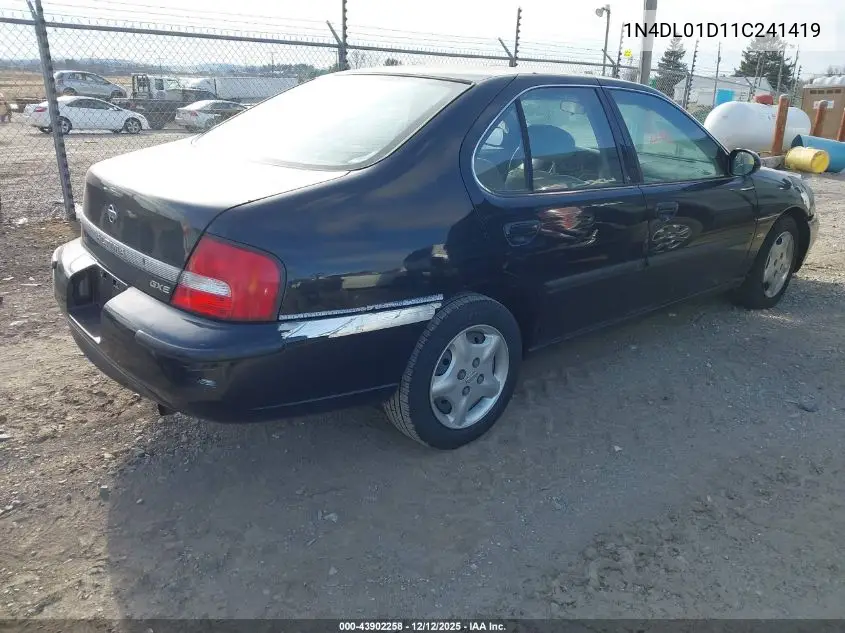 1N4DL01D11C241419 2001 Nissan Altima Gxe