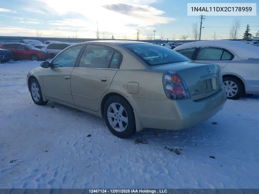 1N4AL11DX2C178959 2002 Nissan Altima 2.5 Base/2.5 S/2.5 Sl